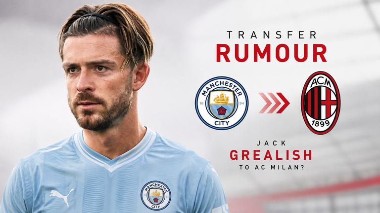 Milan eyeing Man City's Grealish as Leão exit looms, but a deal needs a sub-£10m fee