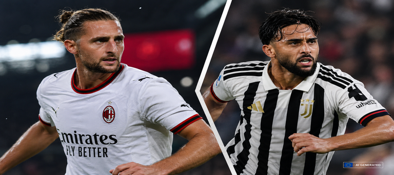 Rabiot set to face former club as Juventus-Milan pits two perfect starts against each other