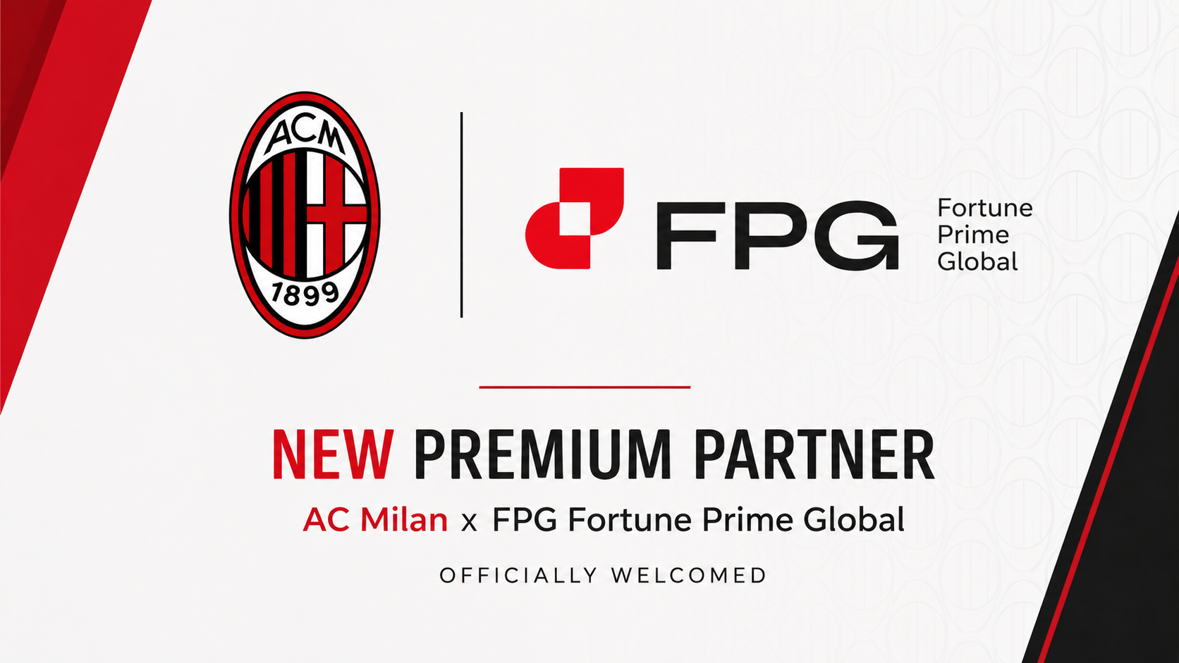 Milan add FPG Fortune Prime Global to Premium Partner roster