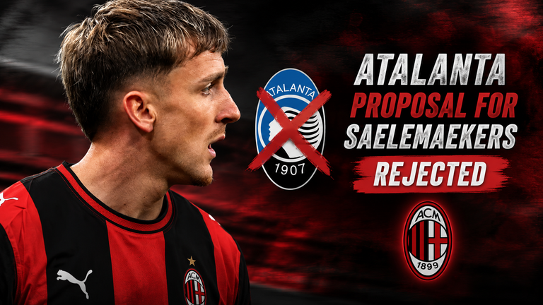 Milan rejected Atalanta approach for Saelemaekers, according to Calciomercato