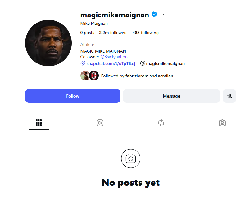 Milan unconcerned by Maignan wiping his Instagram, and the reasons are straightforward