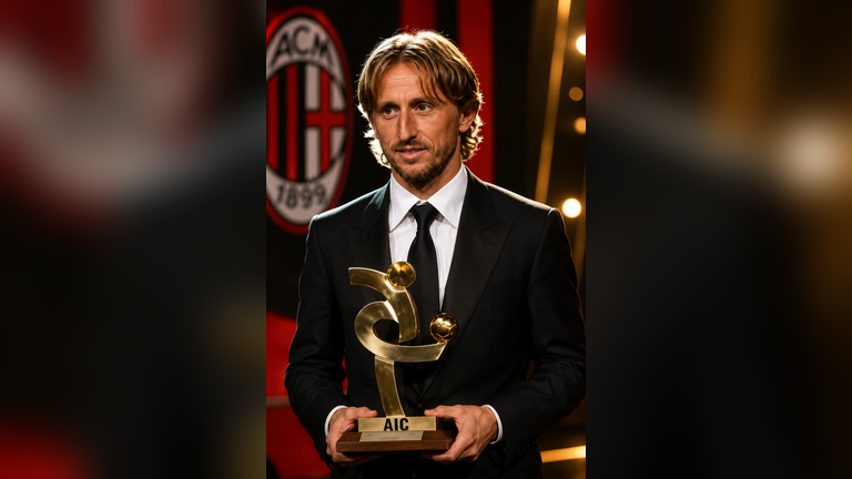 Modric named in Serie A Team of the Season at Gran Gala del Calcio