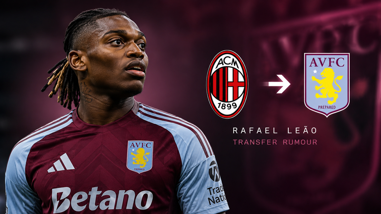Aston Villa open talks with Milan over Leão as Rossoneri hold out for €50m
