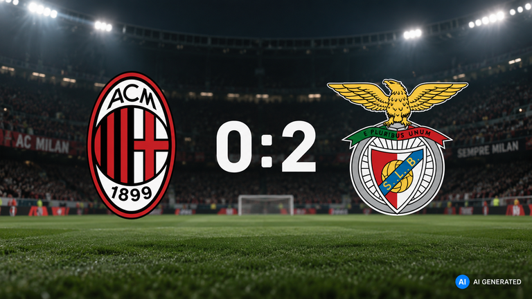 Milan suffer chastening Europa League opener as understrength Benfica cruise to victory at San Siro