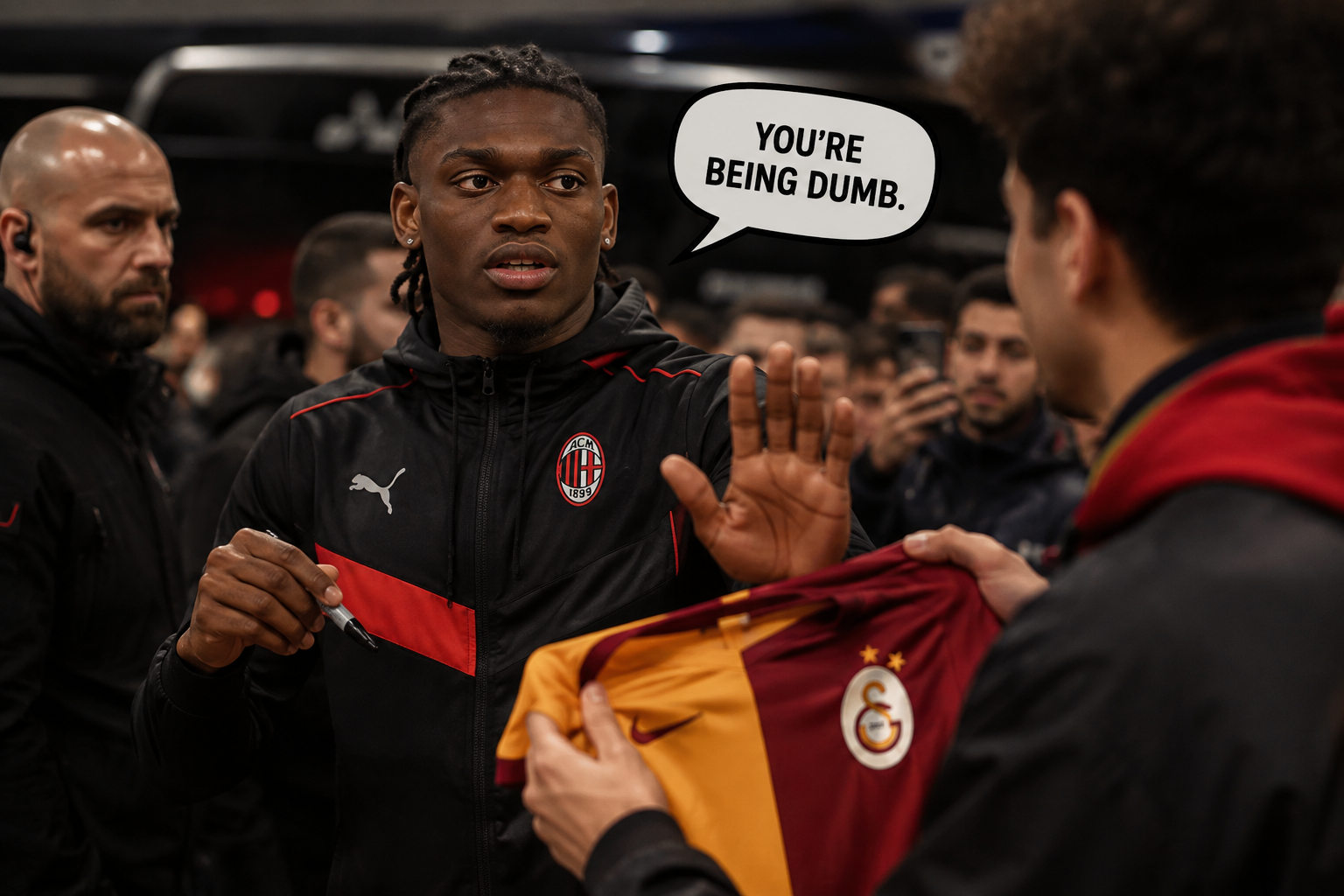 Leão refuses to sign Galatasaray shirt for fan at airport amid Turkey links